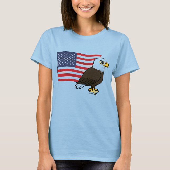 Camiseta Águia Bald Patriótica (Frente)