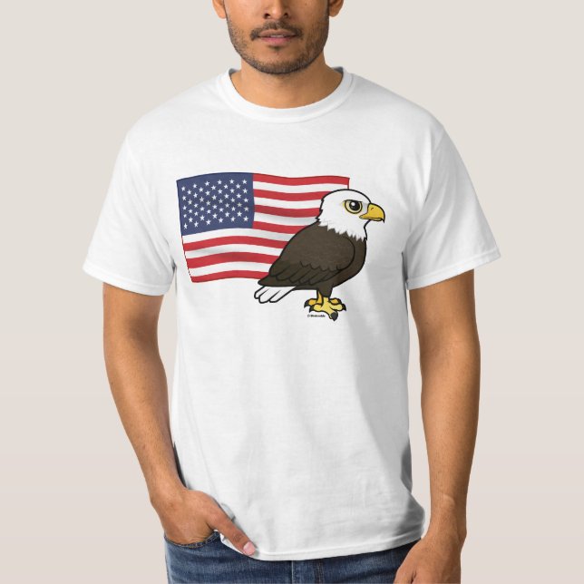 Camiseta Águia Bald Patriótica (Frente)