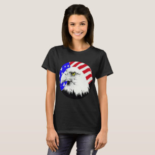 Camiseta Águia Balda e Bandeira Americana