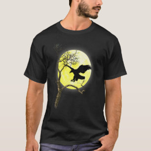 Camiseta Águia Balda Lâmpada Luminosa, Pássaro Sentindo