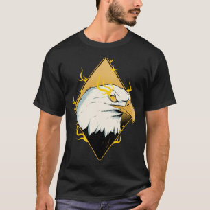 Camiseta Águia Careca Americana Relâmpago Observador de Pás