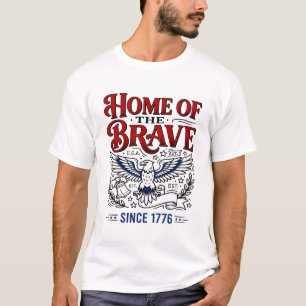 Camiseta Águia-Careca Com Asas Estendidas América