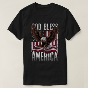 Camiseta Águia Careca Deus Abençoe a América