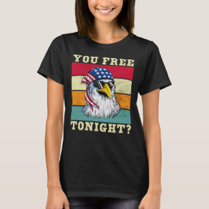 Camiseta Águia Careca Mulheres Homens Vintage 4 De Julho Vo
