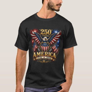 Camiseta Águia Careca Patriótica 4 de Julho Americana