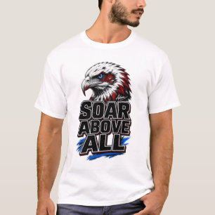 Camiseta Águia Careca Poderosa Arte para Voar Acima de Tudo