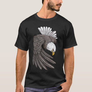 Camiseta águia-careca Presa Educacional principal mundo pre