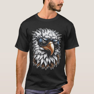 Camiseta Águia careca Rei do Legal com Ani Shades Assassino