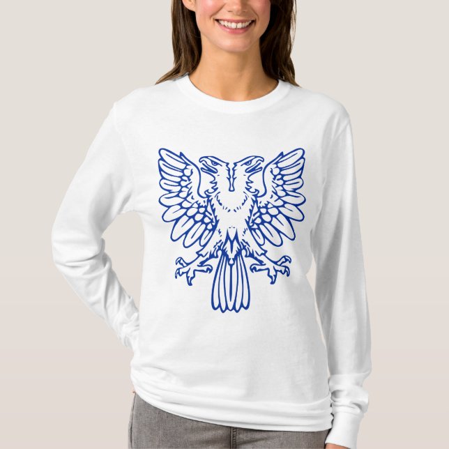 Camiseta Águia com duas pontas - Marinho azul (Frente)