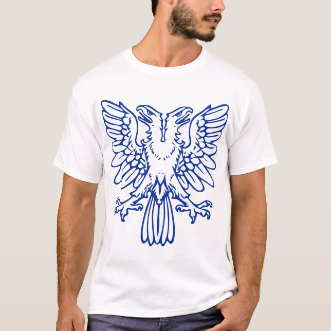 Camiseta Águia com duas pontas - Marinho azul (Frente)