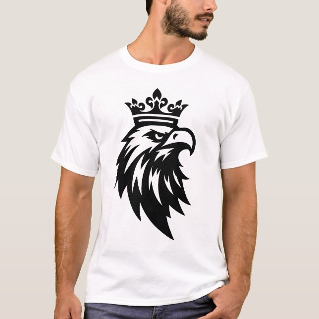 Camiseta “Águia Coroada – Royal Power Tee” (Frente)