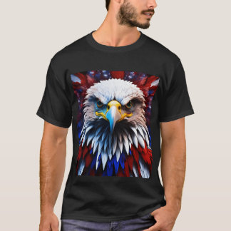 Camiseta Águia cristal, simbolizando visão e determinação