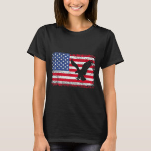 Camiseta Águia da Bandeira Americana EUA