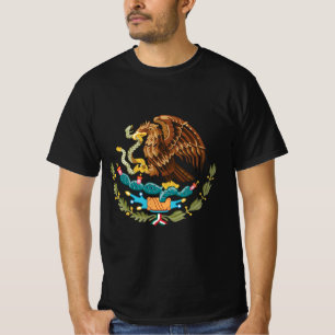 Camiseta Águia da Bandeira Mexicana