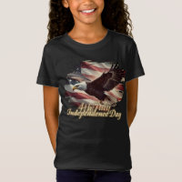 Águia de 4 de Julho com Bandeira Americana