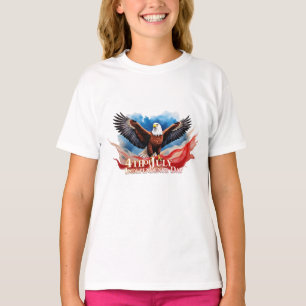 Camiseta Águia de 4 de Julho – Desenho de Arte Patriótica
