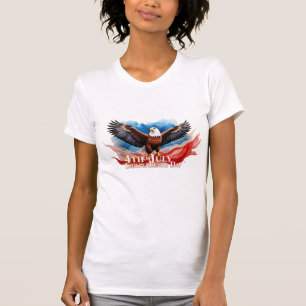 Camiseta Águia de 4 de Julho – Design de Arte Patriótico