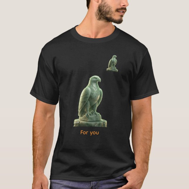 Camiseta Águia de Aura Verde Mística (Frente)