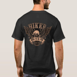 Camiseta Águia de Motociclista Nasceu para Ser Livre