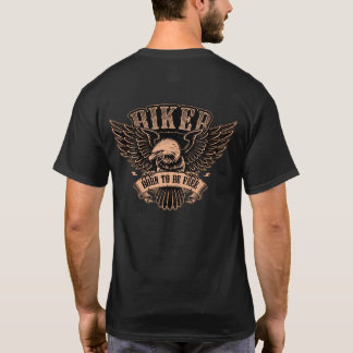 Camiseta Águia de Motociclista Nasceu para Ser Livre