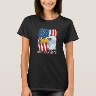 Camiseta Águia de Mullet da Bandeira Americana 4 de Julho O