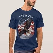 Camiseta Águia do 250º Aniversário Americano 1776-