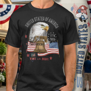 Camiseta Águia do 250º Aniversário dos Estados Unidos da Am