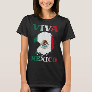 Camiseta Águia do Dia da Independência Mexicana Bandeira do