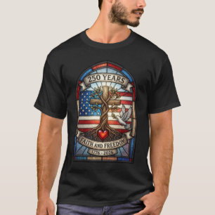 Camiseta Águia do Legado de Fé e Liberdade de 250 Anos 250º