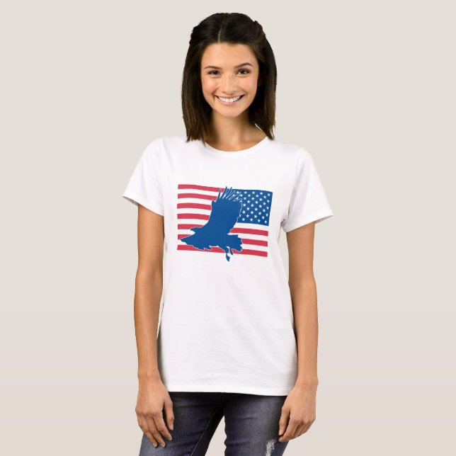 Camiseta águia dos EUA (Frente Completa)