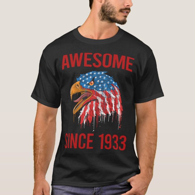 Camiseta Águia dos EUA - Incrível Desde 1933 (Frente)