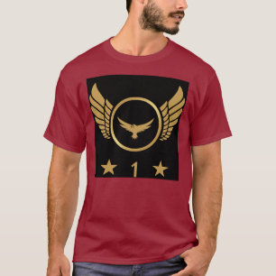 Camiseta Águia Dourada Impressa Número 1 imagem Cor Bege Ve