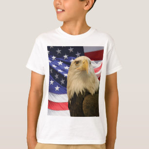Camiseta Águia e Bandeira Americanas