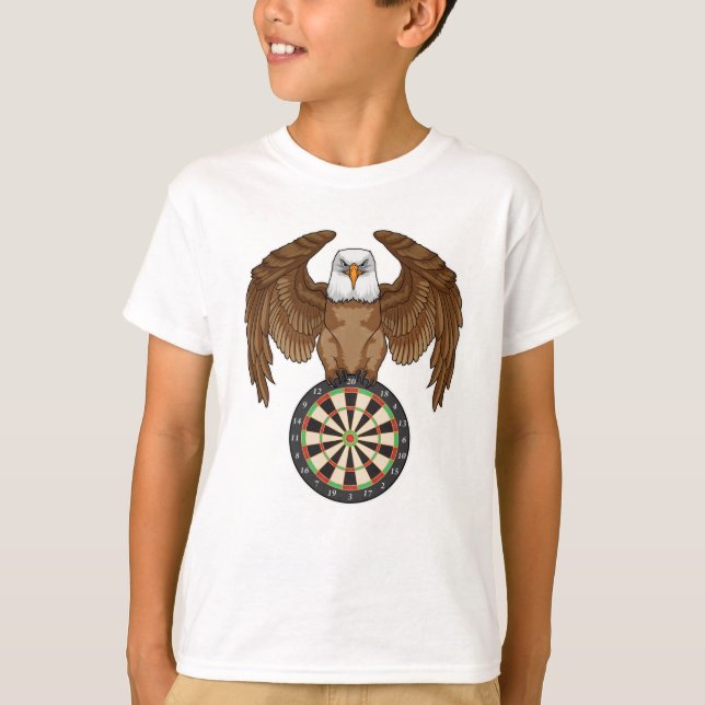 Camiseta Águia em Dardos com Alvo de Dardos (Frente)