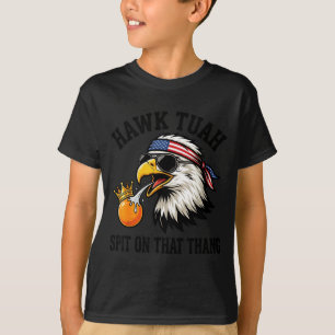 Camiseta Águia engraçada anti-Trump cospe no rei falcão lar