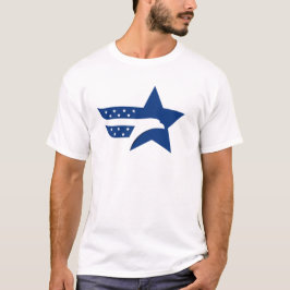 Camiseta Águia Estrela Patriótica Americana