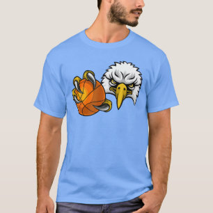 Camiseta Águia Falcão Basquete Bola Águias Carecas Cartoon