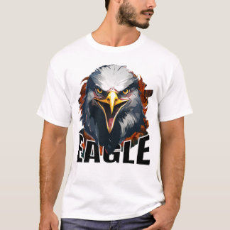 Camiseta águia feroz - Patriótico Americano Bold
