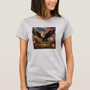 Camiseta Águia filha Revolução Americana história EUA