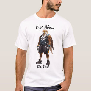 Camiseta Águia Guerreira: Erga-se Acima do Resto