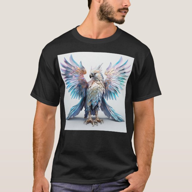 Camiseta Águia Metálica Iridescente (Frente)