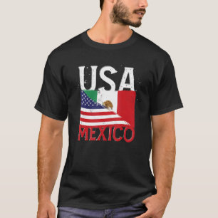 Camiseta Águia Mexicana Eua Sinalizador Mexicano Bandeira H