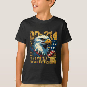 Camiseta Águia Orgulhosa Patriótica É Uma Coisa de Veterano