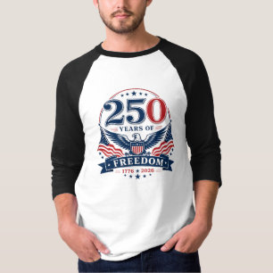 Camiseta Águia Patriótica Comemorativa dos 250 Anos de Libe