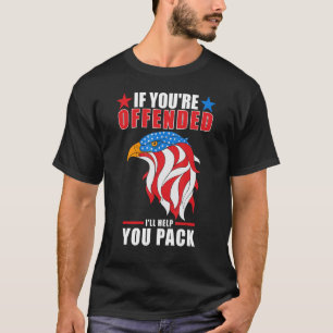 Camiseta Águia Patriótica da Bandeira Americana