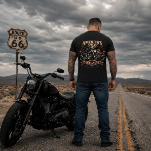 Camiseta Águia Patriótica de Motociclista dos 250 anos da A