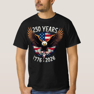 Camiseta Águia Patriótica do 250º Aniversário 1776-2026