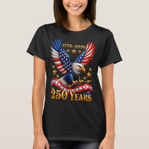 Camiseta Águia Patriótica EUA 250 Aniversário 250º 4 de