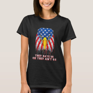 Camiseta Águia Patriótica Que nos Odeiam Porque não nos ode