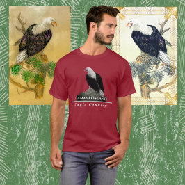 Camiseta Águia, Personalizar T-Shirt de Texto da Cidade